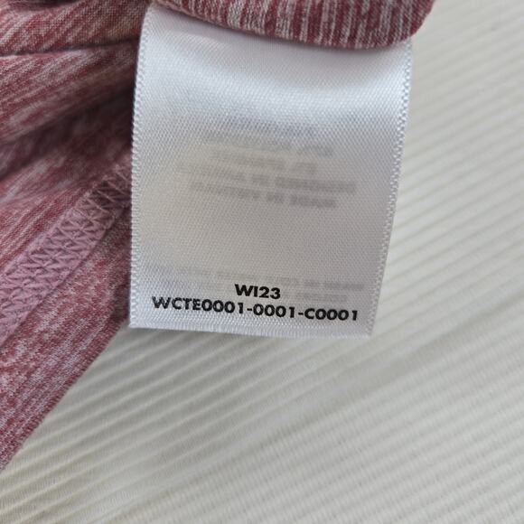 Rhoback Drift Performance Crop Short Sleeve Tee in Heather Red Women's Size XS - Picture 6 of 7